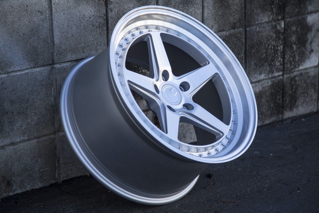 19x11 +22 AodHan DS05 5x114.3 Silver Machined 19 Inch DS5 Wheels