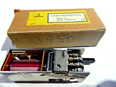 Gebührenzähler elektromechanisch Siemens Fg gz 7 a Fg Bv 13/5012 a 1 60er Jahre 