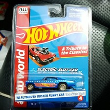 AW Auto World Hot Wheels  70 Plymouth Cuda Funny Car HO Slot NEW