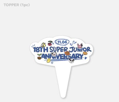 SUPER JUNIOR 18th ANNIVERSARY OFFICIAL MD GOODS PARTY PACKAGE +