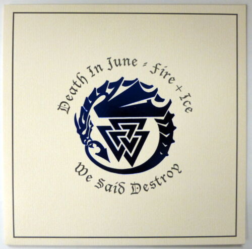 DEATH IN JUNE We Said Destroy 7" FIRE + ICE Unquiet Grave NEW blue vinyl Rp7 - 第 1/4 張圖片