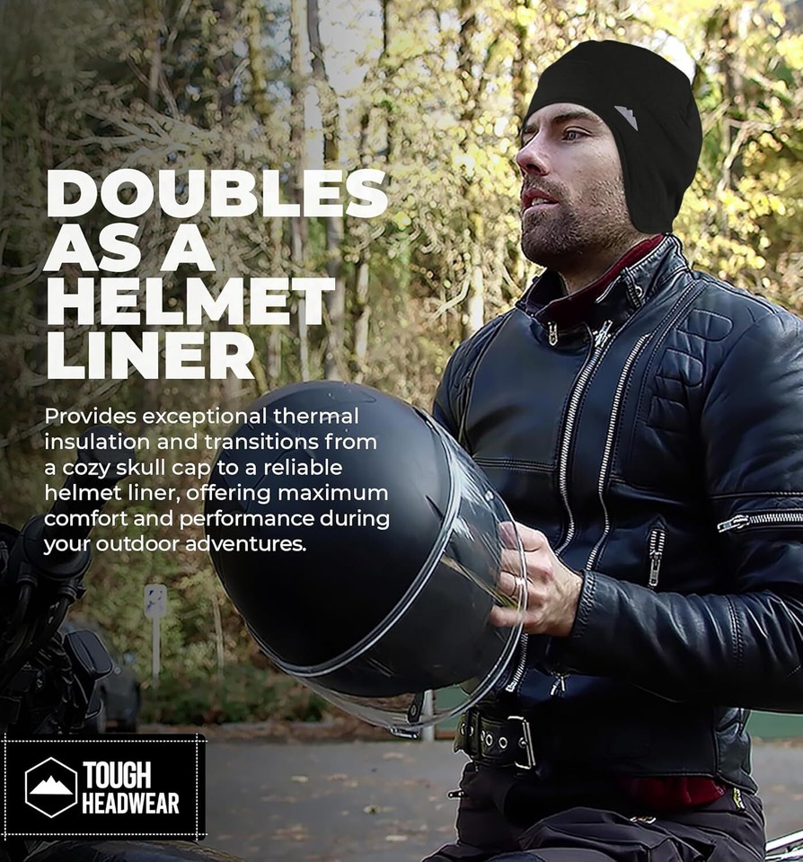 Thermal Helmet Liner Skull Caps Men Winter Helmet Cap Cycling Running