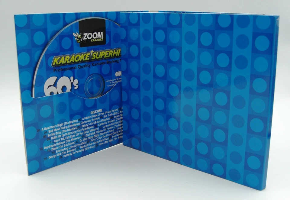 Zoom Karaoke CD+G - 60's Sixties Superhits - Triple CD+G Karaoke Disc Pack - Image 3 of 4