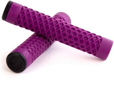 Cult X Vans Flangeless BMX Bike / Scooter Grips Waffle Pattern - PURPLE