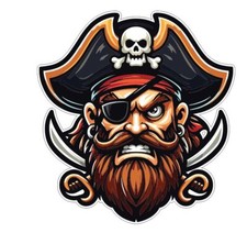 Pirate Sticker Stickers A141