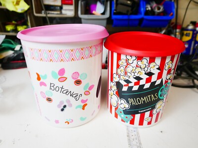 Tupperware One Touch Canisters Palomitas & BOTANAS SET