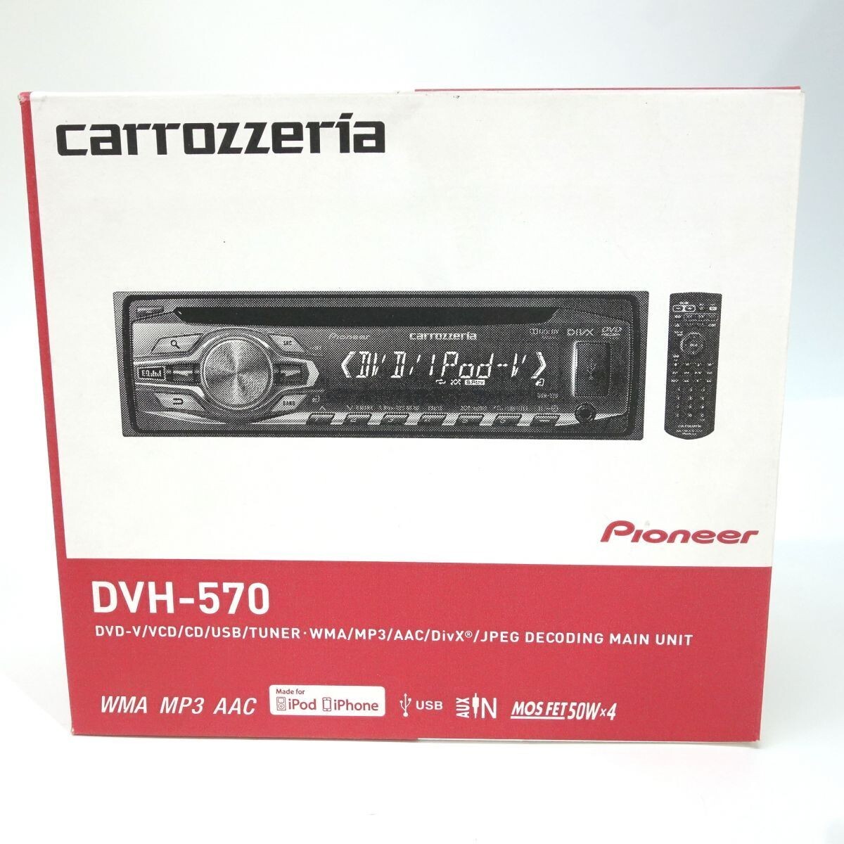 Carrozzeria Pioneer DVH-570 1Din Car Audio CD/DVD/USB with Remote
