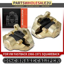 2x Front Brake Caliper for Volkswagen Beetle Squareback Fastback Karmann Ghia