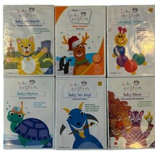 Lot of 6 Baby Einstein Digital Board Book Disney DVDs Early Childhood Education