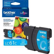 New Genuine Brother LC61 Cyan Ink Cartridge