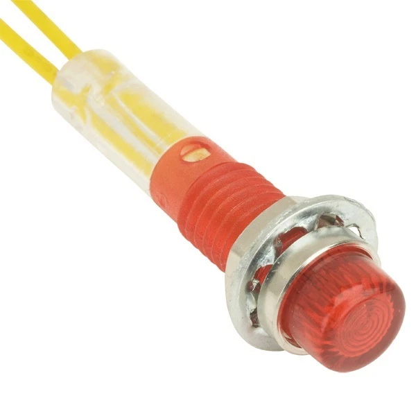 Indicator Subminiature 240v Green Bezel Panel Light Lamp