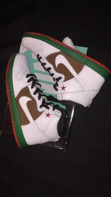 nike sb dunk high green