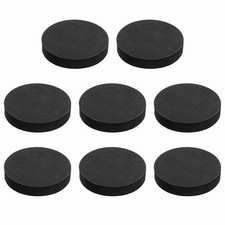 8Pcs Speaker Isolation Pads, 65mmx12mm Black Round EVA Acoustic Foam Pads Feet