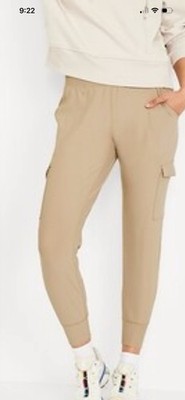 Old Navy High Waisted Powersoft Cargo Jogger-Mocha Taffy-Size 2X-NWT
