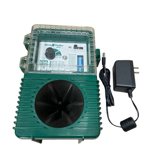 Bird X Peller Pro Electronic Bird Repeller Decoy Device Green WORKS