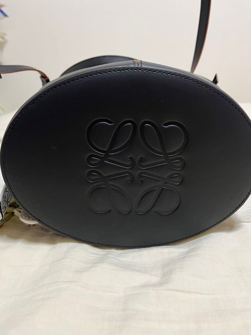 Loewe Balloon Bag, Black Leather, Anagram image 6