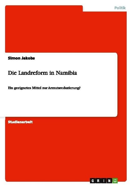 Die Landreform In Namibia Simon Jakobs-image