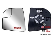 Replacement Driver Left Side Door Mirror Glass Heated with Driver LH Side