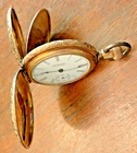 LADIES Waltham Pocket Watch 1891 60 0s 7j Dbl Hunter Keystone C Inscribed Stars