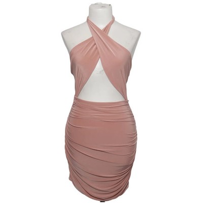 Missy Empire, Cocktailkleid, Größe: 36, Pink, Elasthan/Polyester, Einfarbig #XJZ