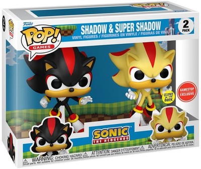 POP Games Shadow & Super Shadow Vinyl Figure 2-Pack [Glow-in-the-Dark]