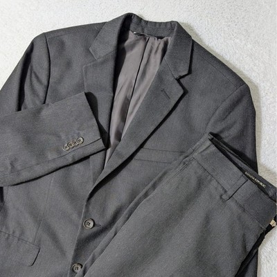 Banana Republic バナナリパブリック メンズスーツ38S Banana Republic Full Suit Mens 38S 31/30 Dk Grey Tailored Slim