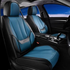 Coverado Seat Covers, Car Covers Front Seats, Front, Black-blue 