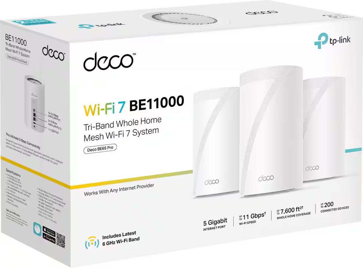 48TP-Link Deco BE65 2P BE11000メッシュWi-Fi7 Deco BE65-Outdoor | BE11000 Outdoor Whole Home Mesh WiFi 7