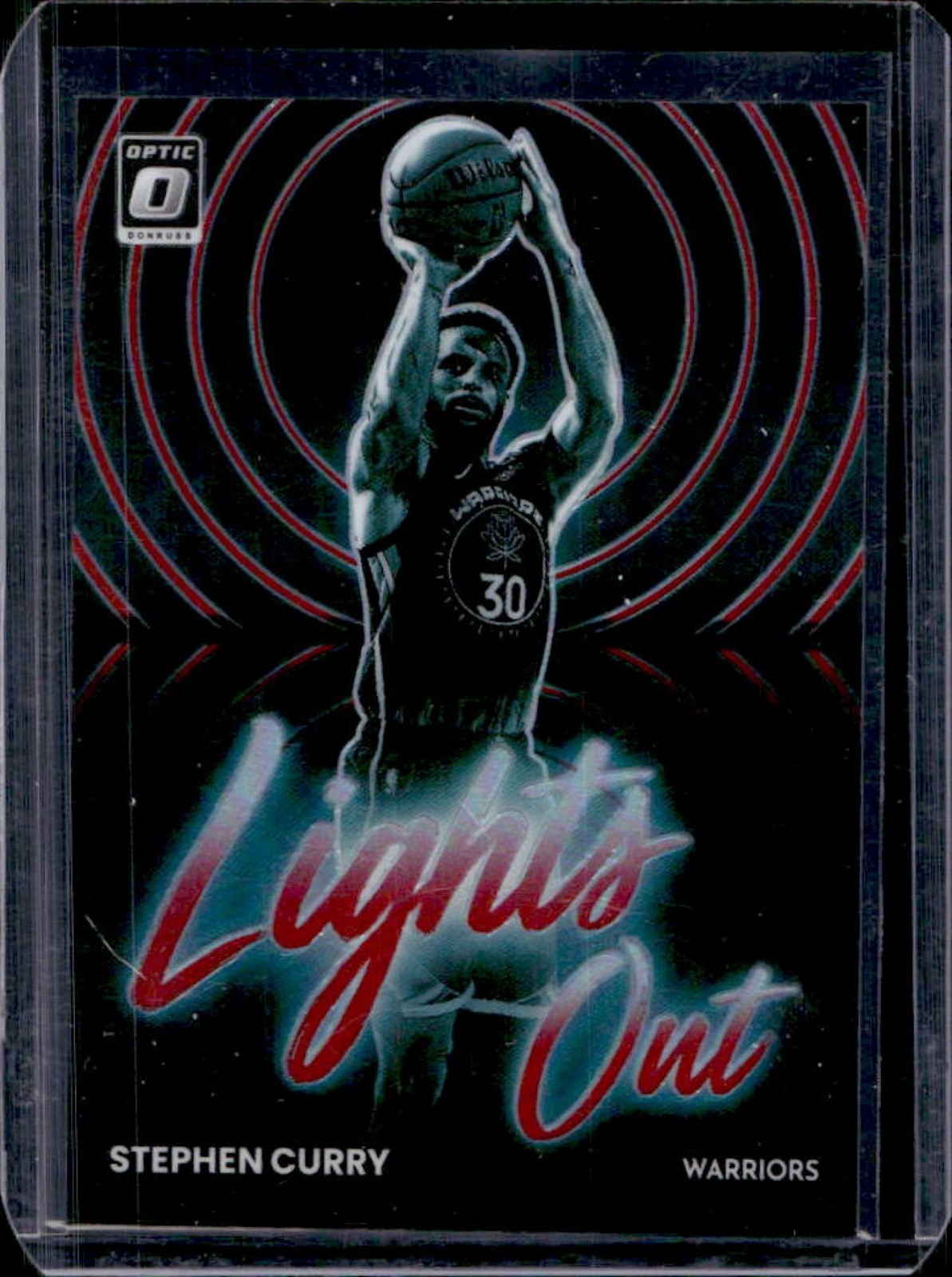 2022-23 Panini Donruss Optic Stephen Curry Lights Out Red #/99 Warriors