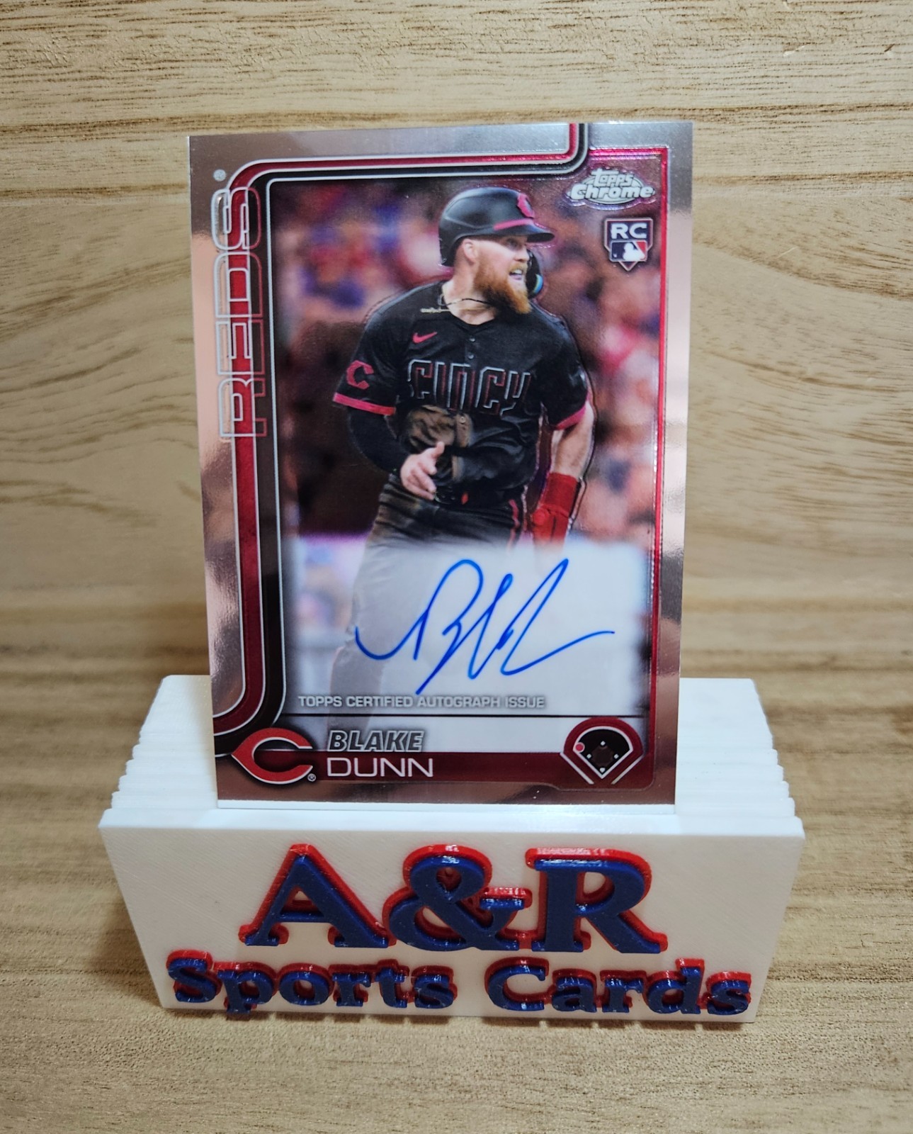 2025 Topps Chrome Blake Dunn #RA-BD Rookie Auto Cincinnati Reds RC