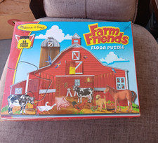 Melissa  Doug Farm Friends Floor Puzzle 48 Piece Jumbo Puzzle Ages 3 