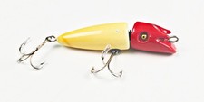 Señuelo flexoflotante Winchester Bait & Mfg Co 2300 muy raro rojo y blanco en c 1920s