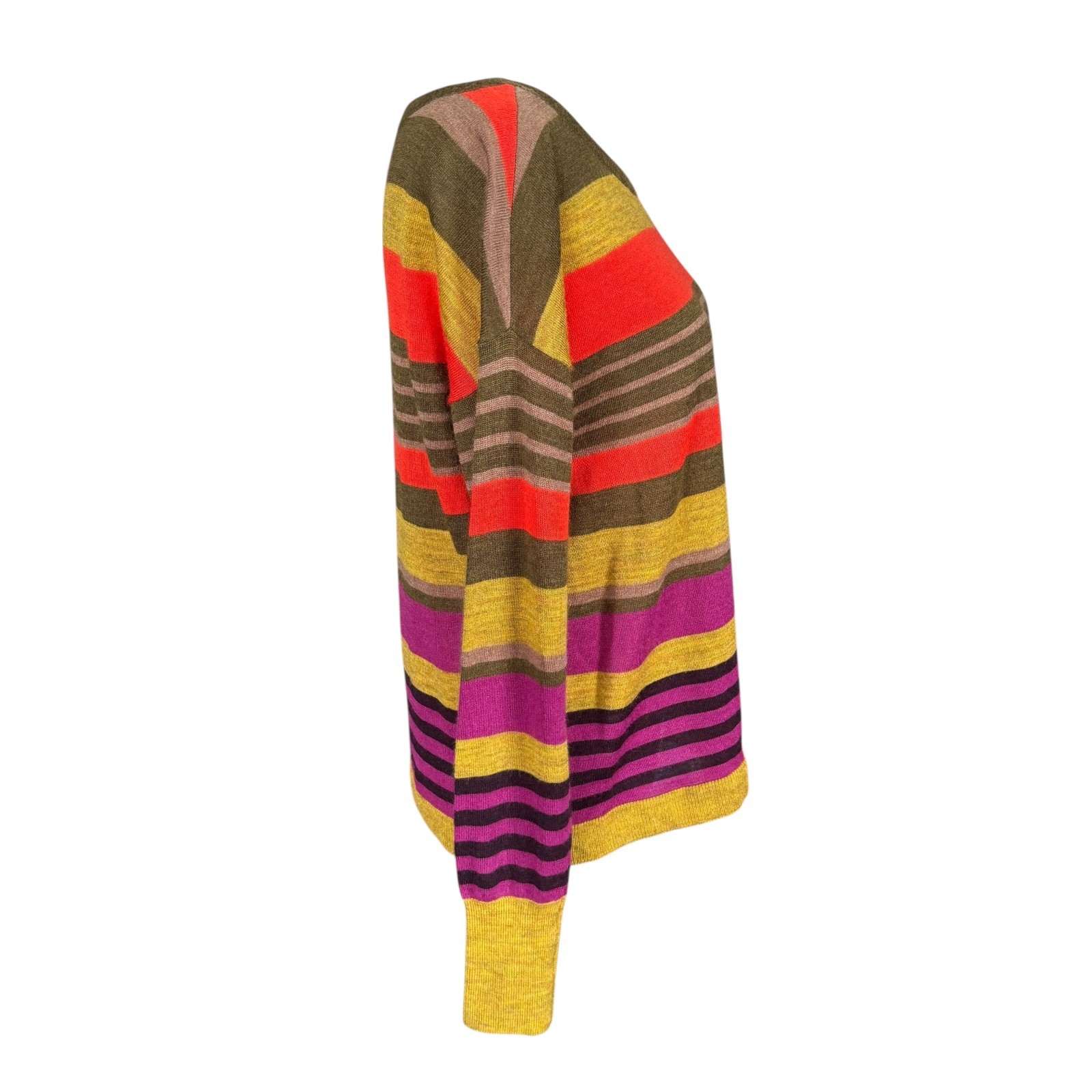 LOFT multicolor striped pullover top sweater wome… - image 3