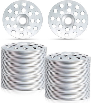 200 Pcs 1 Inch Zinc Plated Plaster Washers Metal for Screws Profile Flat Ceiling