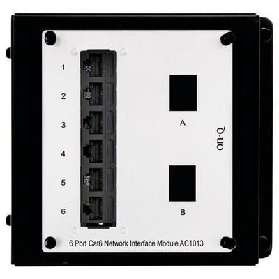Legrand - OnQ 6 Port Cat 5e Interface Module with RJ45, Keystone Openings Lab...