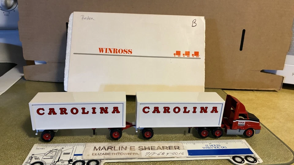 CAROLINA TRUCKING . TRACTOR  AND DOUBLES TRAILER WINROSS TRUCK - Image 2 of 3