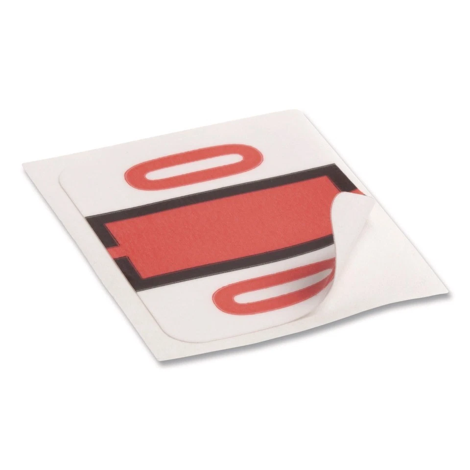 Smead 67380 1 x 1.25 0-9 Numerical End Tab File Folder Labels - White (1/BX) New - Image 4 of 4
