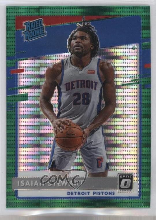 2020 Donruss Optic Fanatics Box Set Green Pulsar Prizm Isaiah Stewart #166 06p2