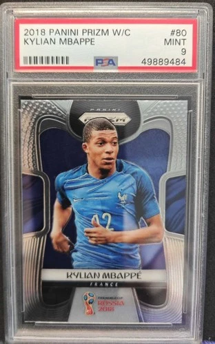 2018 Panini Prizm FIFA World Cup Kylian Mbappe #80 PSA 9 #MP05 France