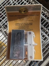 Hampton Bay Track Lighting Straight Connector with Black or White Tracks 621815