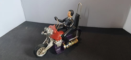 VTG Scream'n Demon Hasbro 1971 Chopper Motorcycle Tiger Shark Daredevil Tested!