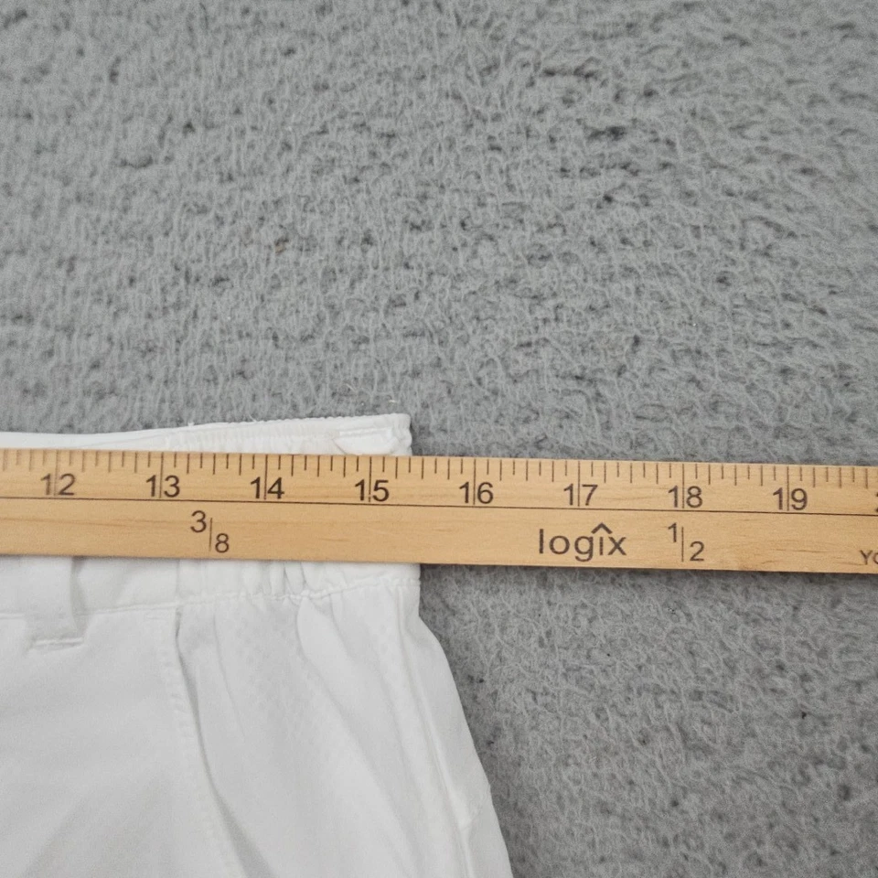 Columbia PFG Shorts Womens 8 White Flat Front Chino Outdoor Hiking - Image 4 of 4