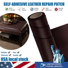NEW Self Adhesive PU Faux Leather Fabric Repair Patch Kit for Car seat Sofas