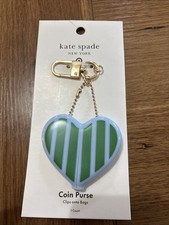 Kate Spade New York Heart Coin Purse Key Fob Chain Keychain Limited Edition New