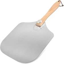 Luvan Aluminum Metal Pizza Peel 12x14 Inch, 12in 