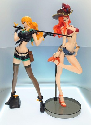 One Piece Prize Figure Set Nami FLAG DIAMOND SHIP Collectible