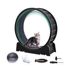 Large Cat Exercise Wheel 40 Inch Treadmill Exerciser for Indoor Cats Love Kit...