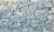 Joan Miro "Blue Labyrinth"  Original Lithograph  Limited Ed.  1956