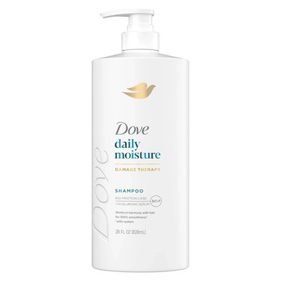 Dove Damage Therapy Shampoo for Dry Hair Daily Moisture with Bio-Protein 28 Oz