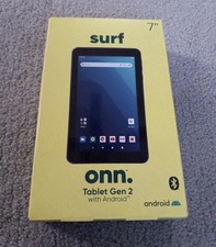 Onn Surf 2nd Gen 7" Android Tablet 16GB 2GB RAM 10 Go Edition 2GHz Blue Sealed